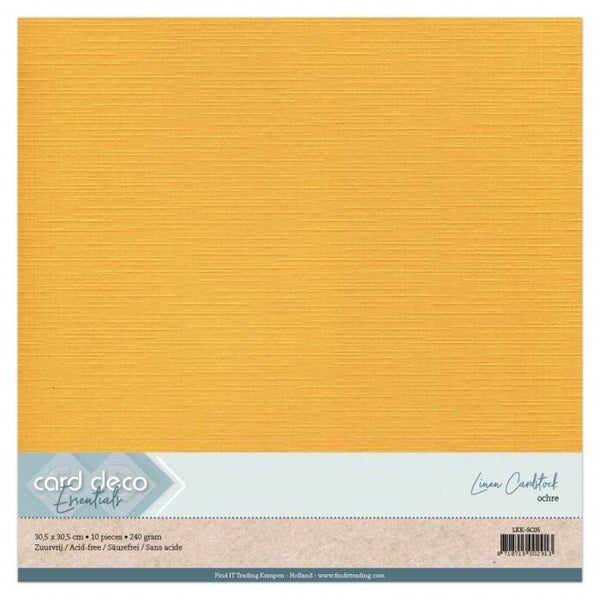 Cardstock linnenkarton oker
