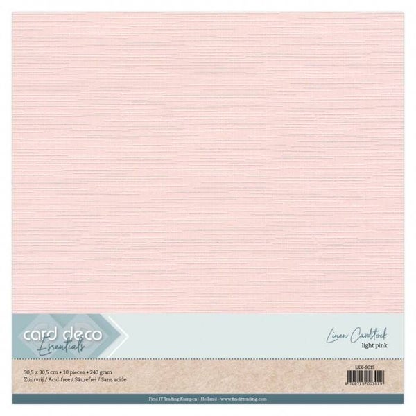 Cardstock linnenkarton lichtroze