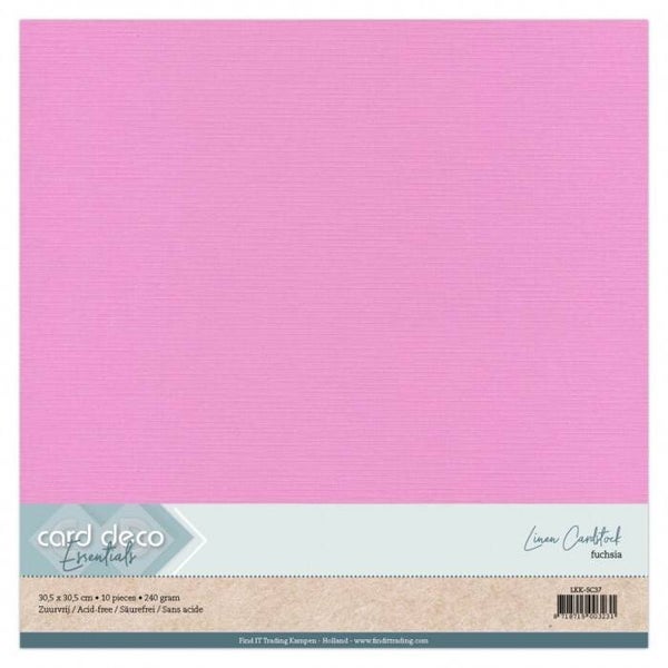 Cardstock linnenkarton fuchsiapaars