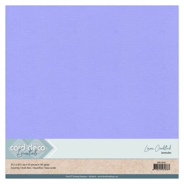 Cardstock linnenkarton lavender