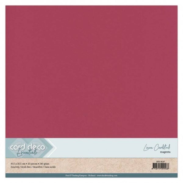 Cardstock linnenkarton magenta