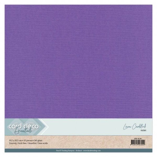 Cardstock linnenkarton violet