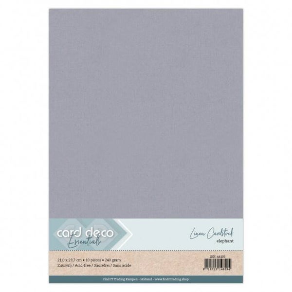 A4 linnenkarton elephant grey