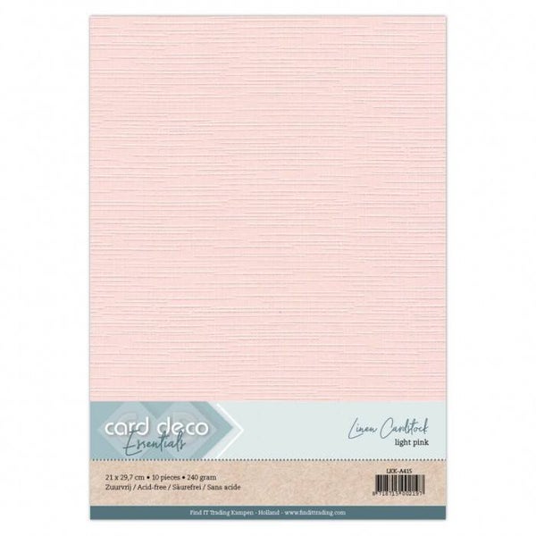 A4 linnenkarton lichtroze