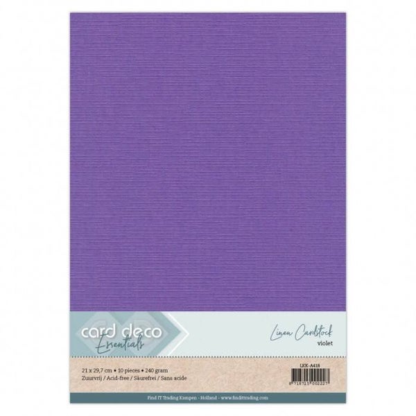 A4 linnenkarton violet