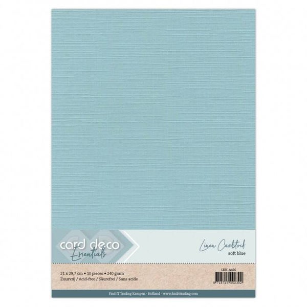A4 linnenkarton zachtblauw
