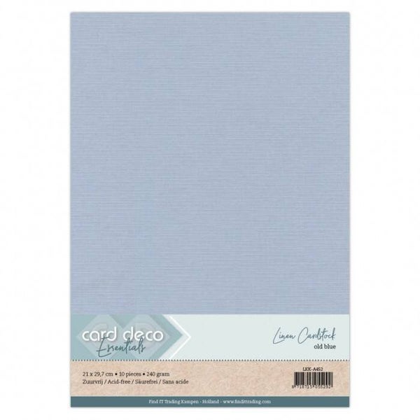 A4 linnenkarton oudblauw