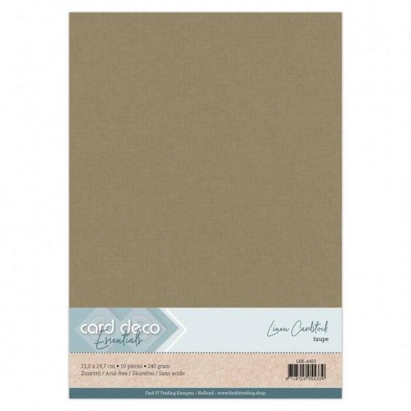 A4 linnenkarton taupe