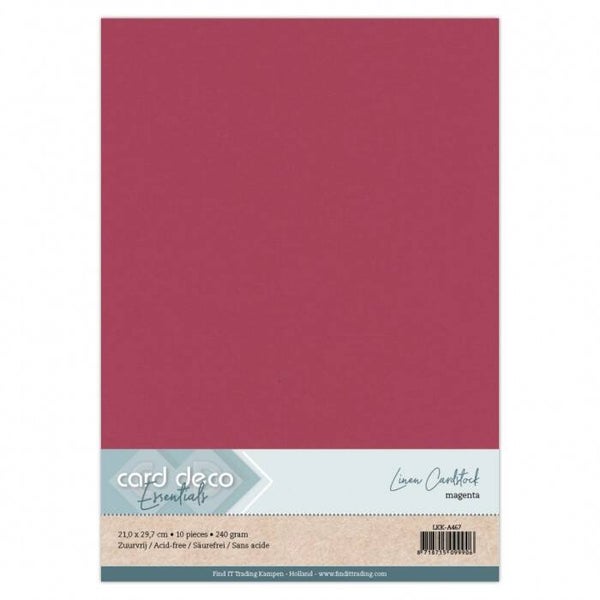 A4 linnenkarton magenta
