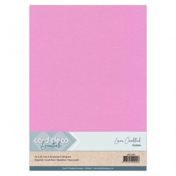 A4 linnenkarton fuchsiapaars