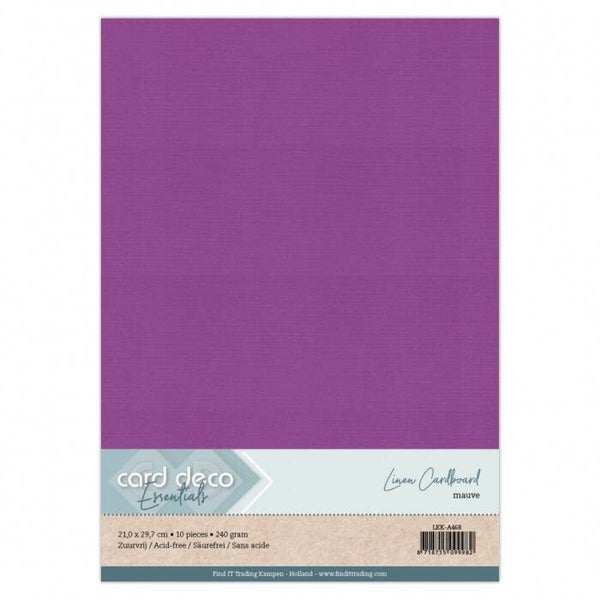 A4 linnenkarton mauve