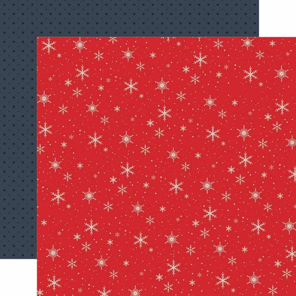 Christmas in the city - merry snowflake sky