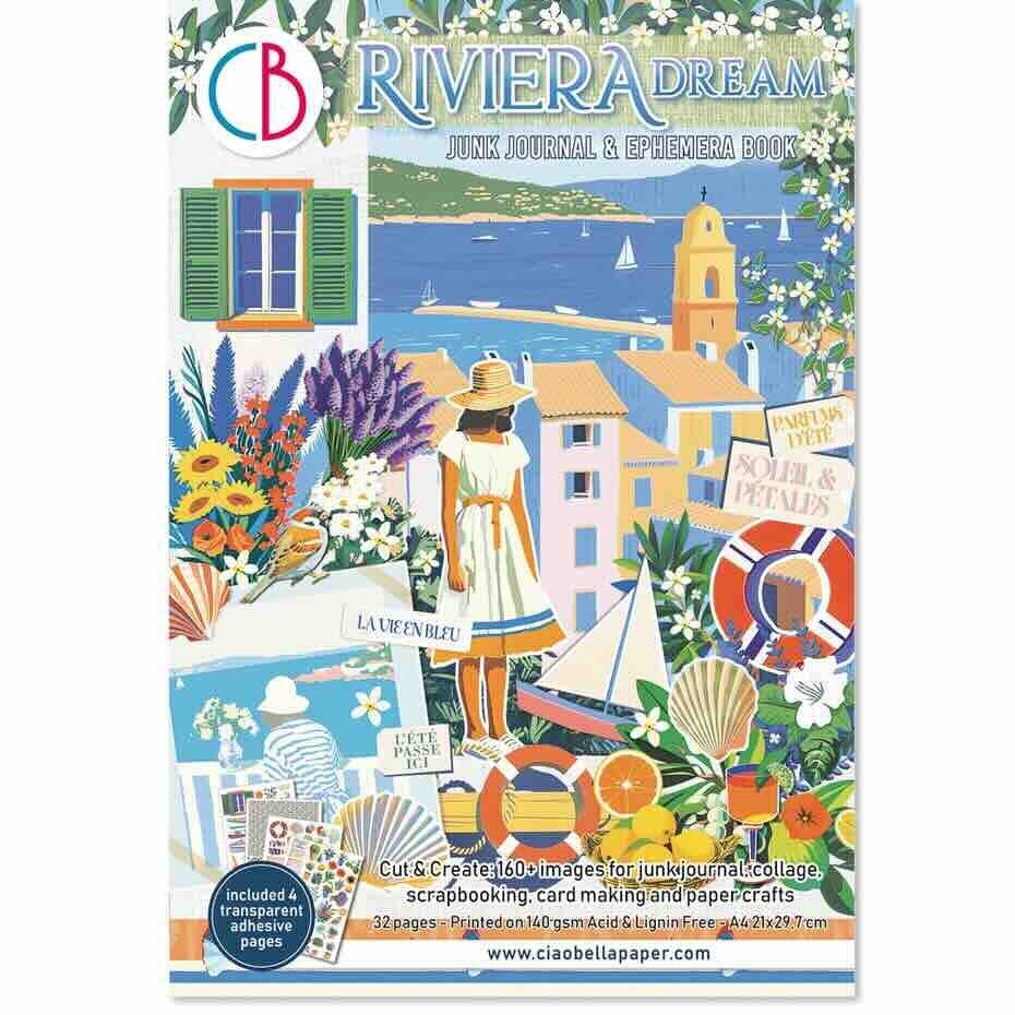 CBB025 Junk journal & Ephemera book - Riviera dream