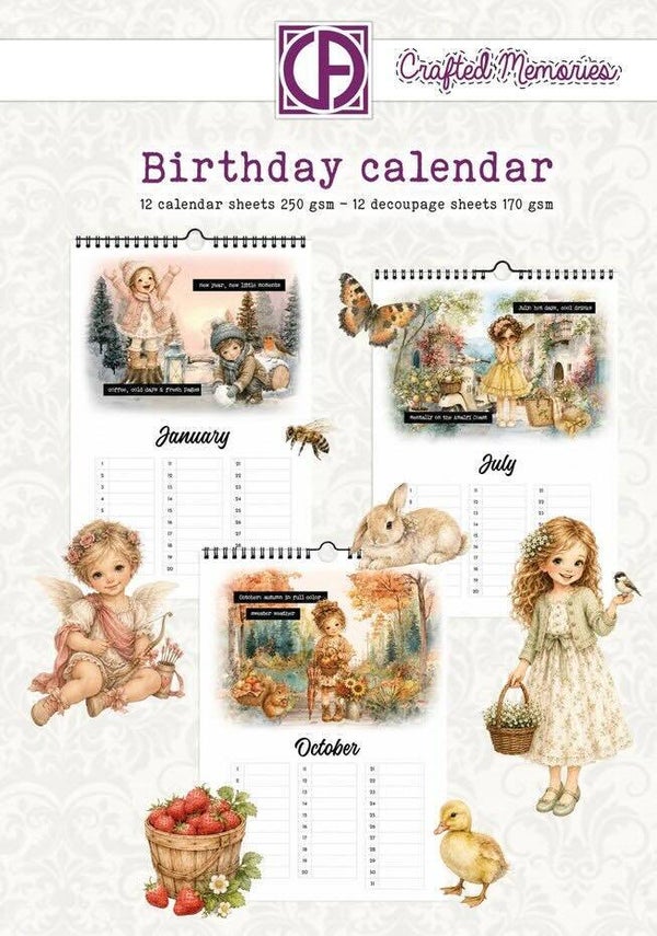 KAL-3D-001 Crafted Memories - verjaardagskalender