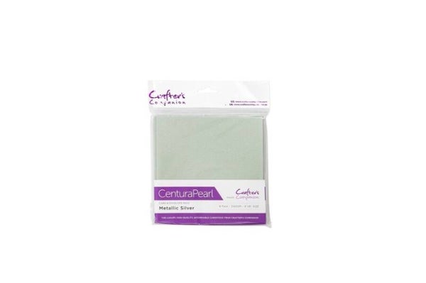 15 x 15 cm kaarten & enveloppen - centura pearl metallic silver