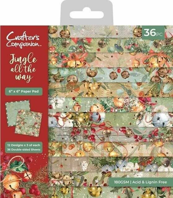 JATW-PAD6 paper pad 15 x 15 cm - jingle all the way