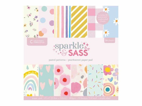 CC-PAD6-PAPA paper pad 15 x 15 cm - sparkle & sass