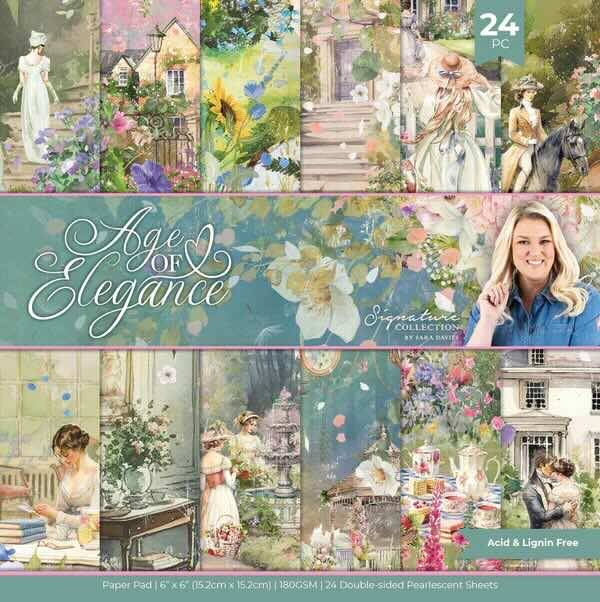 SS-AOE-PAD6 paper pad 15 x 15 cm - age of elegance