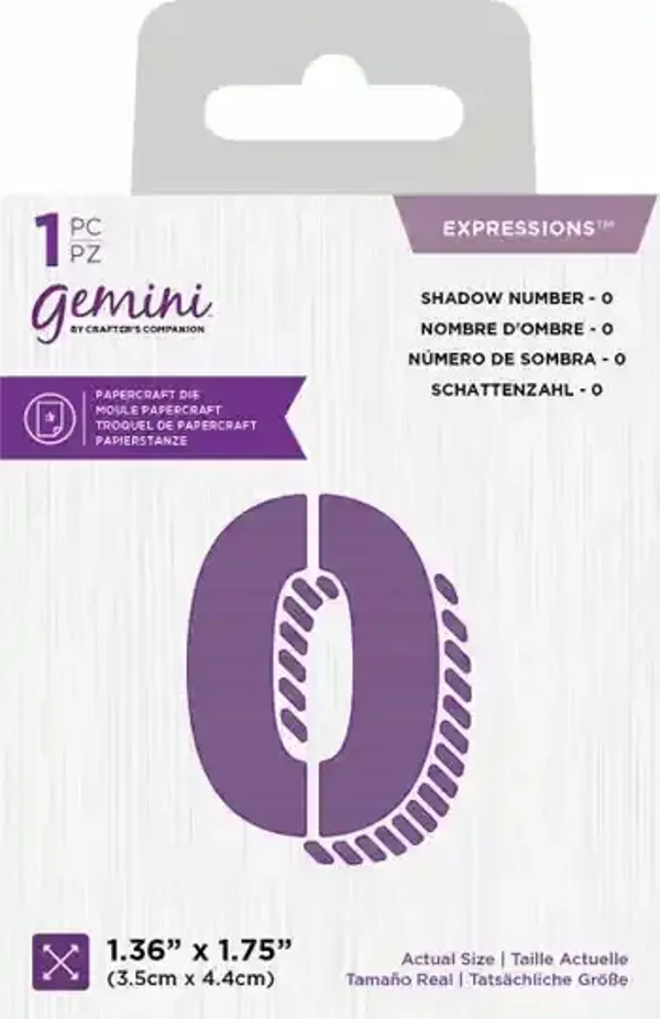 Gemini expressions - stansset schaduw cijfers + &