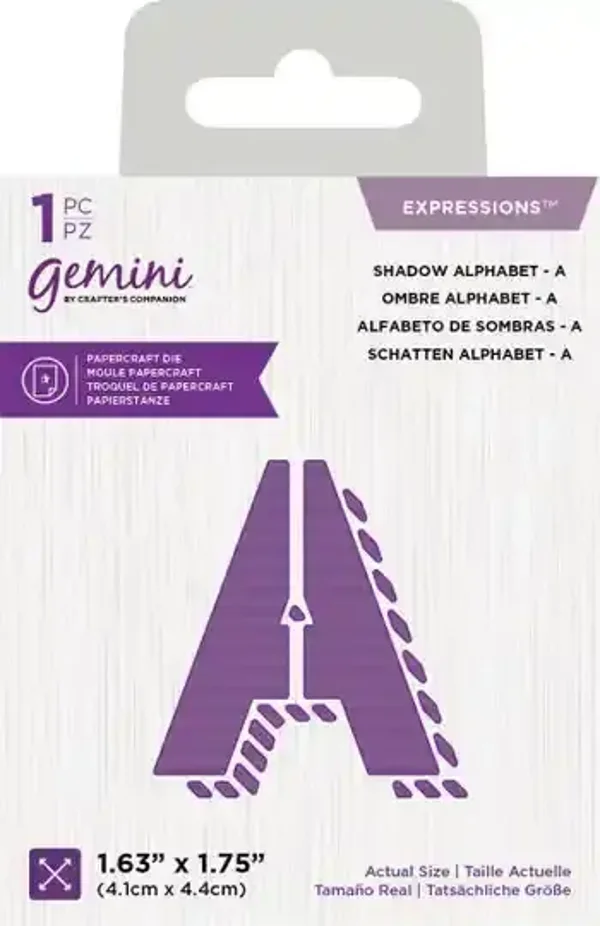 Gemini expressions - stansset schaduw alfabet