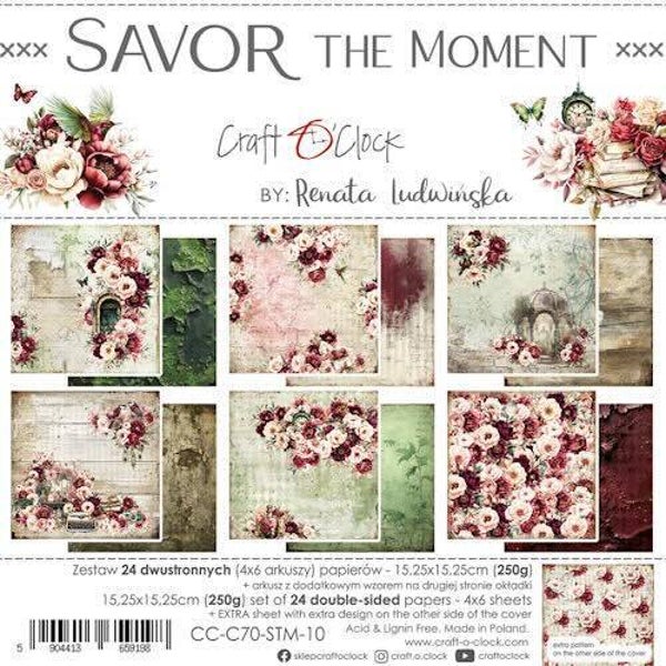 CC-C70-STM-10 paper pack 15 x 15 cm - savor the moment