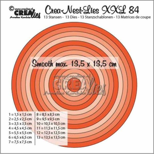 CLNestXXL84 cirkels halve cm