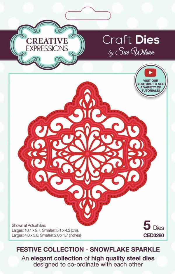 CED3280 snowflake sparkle