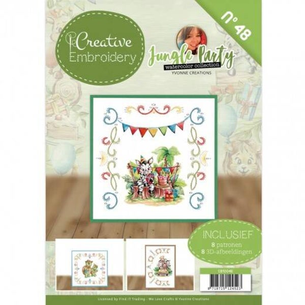 CB10048 creative embroidery - jungle party