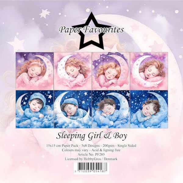 PF285 paper pack - sleeping girl & boy