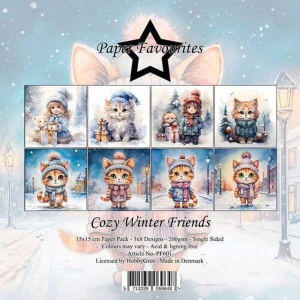 PF601 paper pack 15 x 15 cm - cozy winter friends