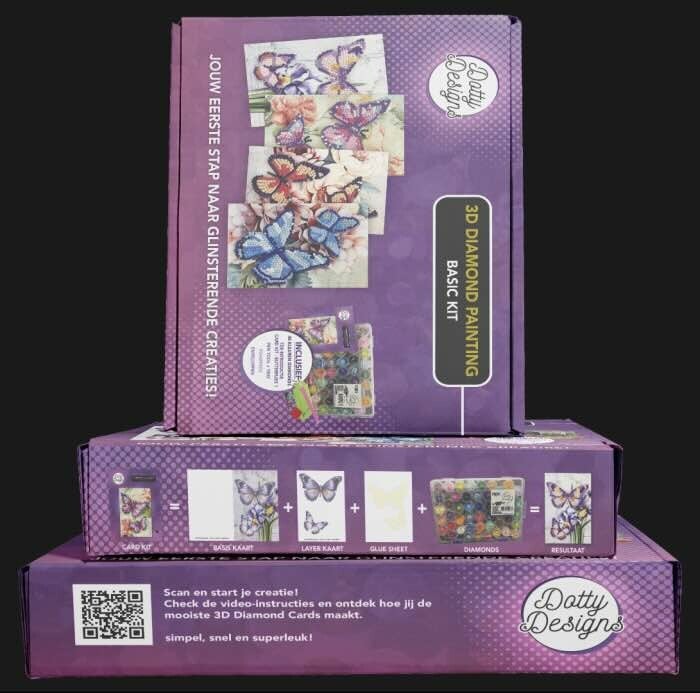 DDD01 Dotty Designs 3D diamond painting basic kit