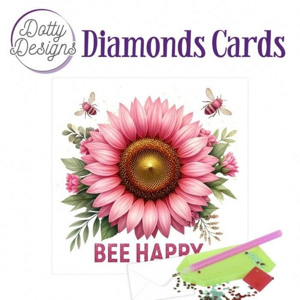 DDDC1221 Diamond Cards set nr.221 - bee happy bloom