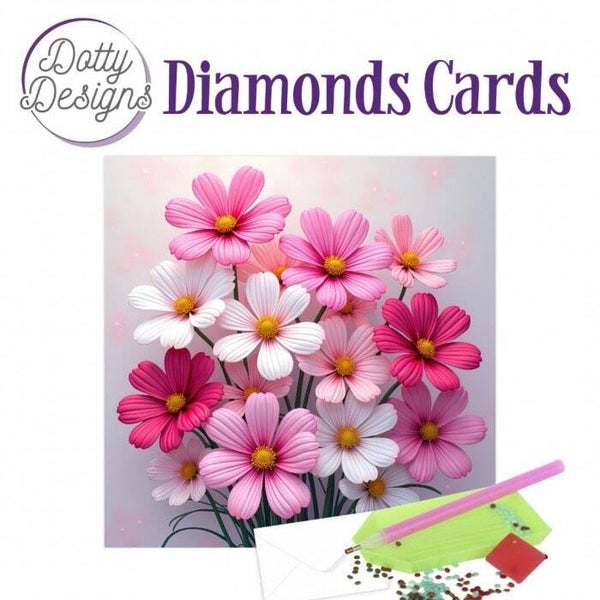 DDDC1222 Diamond Cards set nr.222 - pink harmony bouquet
