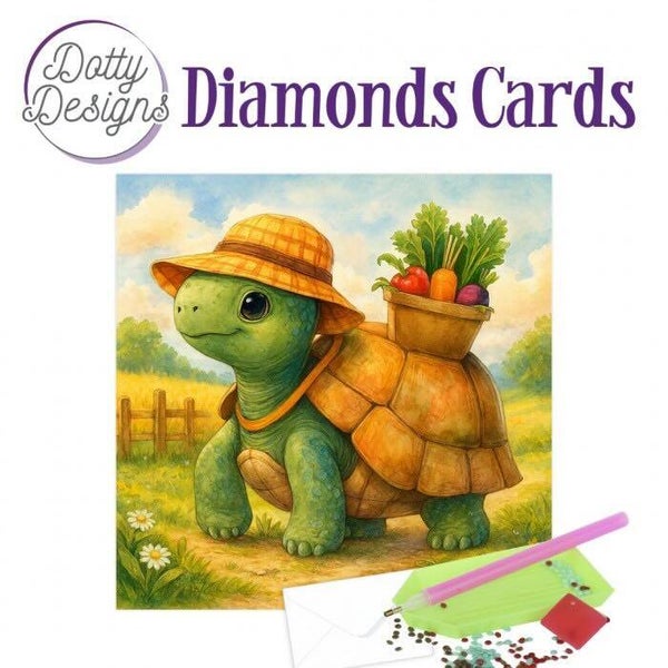 DDDC1228 Diamond Cards - turtle