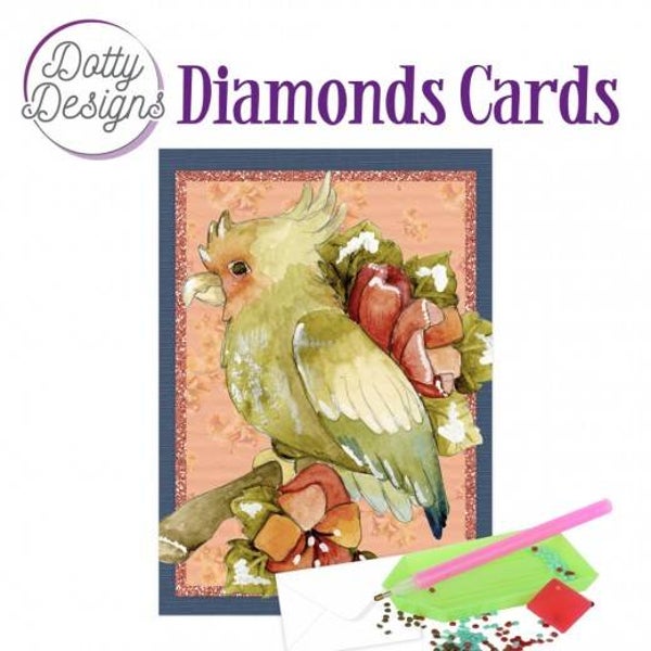 DDDC1116 Diamond cards - cockatoo