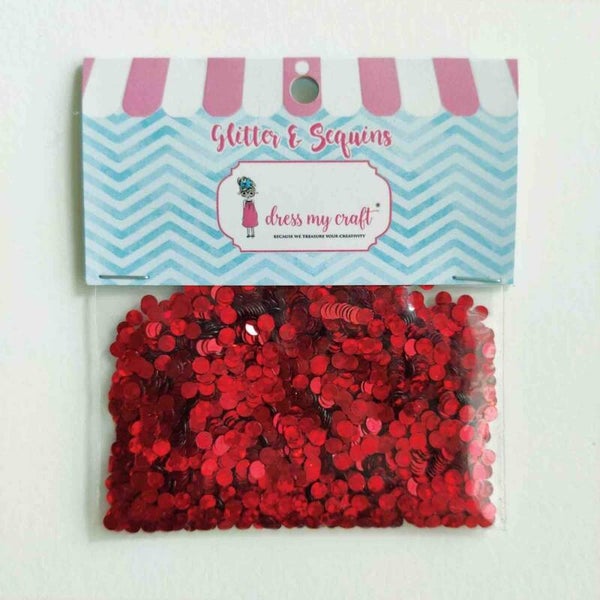 Shaker elements - confetti christmas red