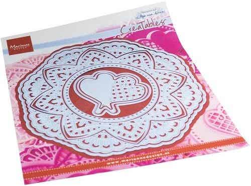 LR0852 Anja's elegant circle with hearts