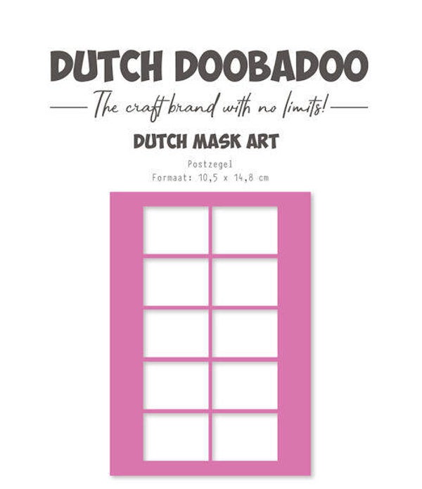 DDBD mask art - postzegel