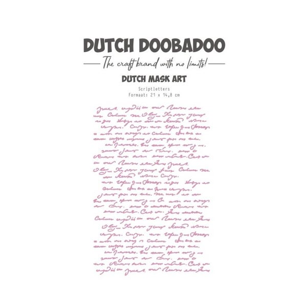 DDBD mask art - scriptletters