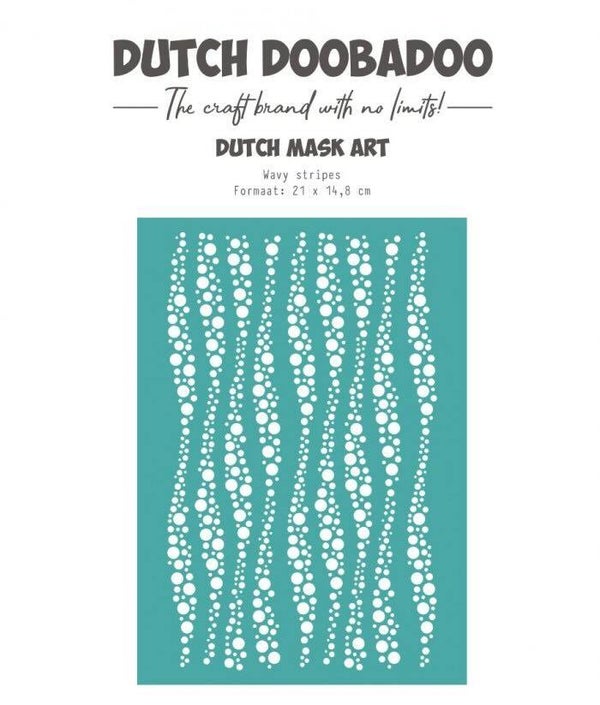 DDBD mask art - wavy stripes