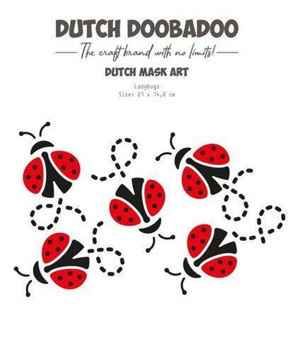 DDBD mask art - ladybugs