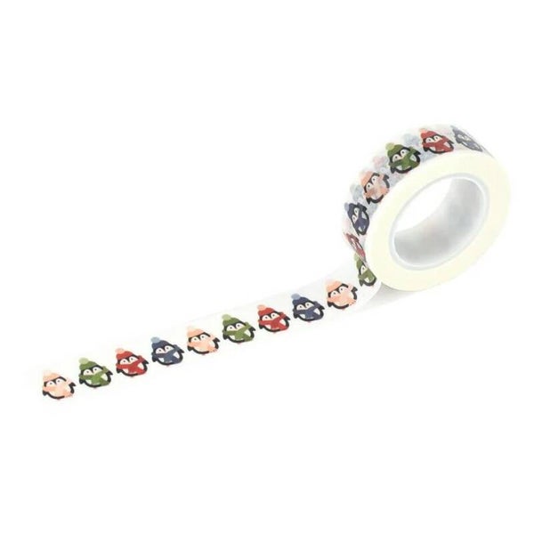 SNO398027 washi tape - bundled up penguins