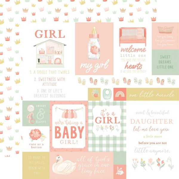 It's a girl - multi journaling cards