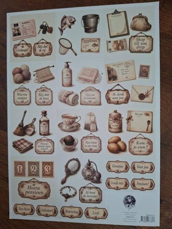 99083/101 Fairybells - knipvellen met accessoires voor muizen serie