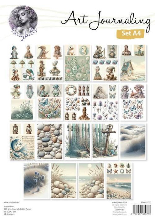 Fairybells Art journaling set A4 nr.3 zomer