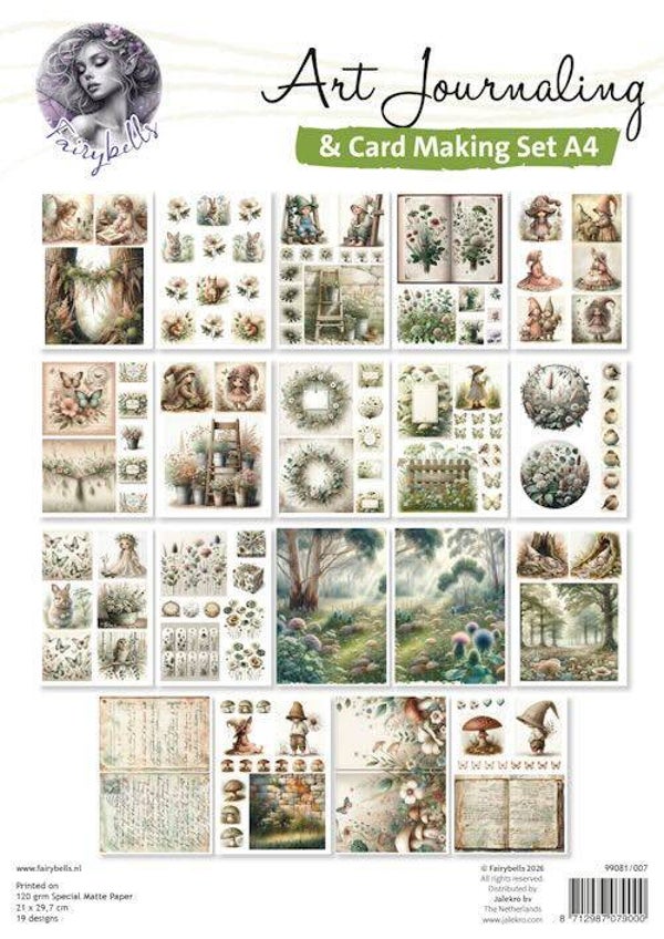 Fairybells Art journaling set A4 nr.7 magical nature