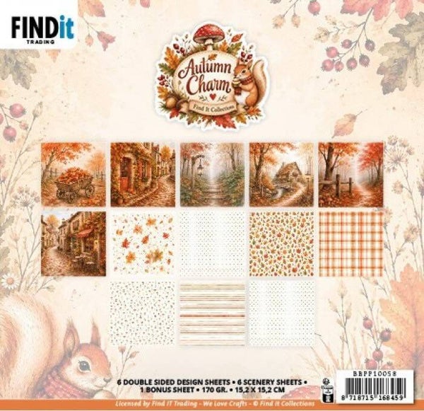 BBPP10058 paper pack 15 x 15 cm - autumn charm