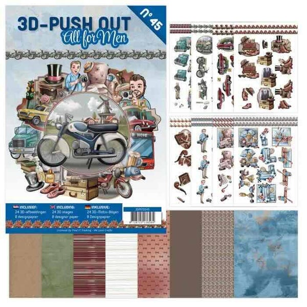 3DPO10045 3D push-out book - all for men