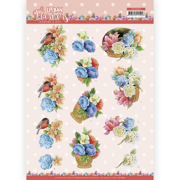 CD11813 basket of flowers