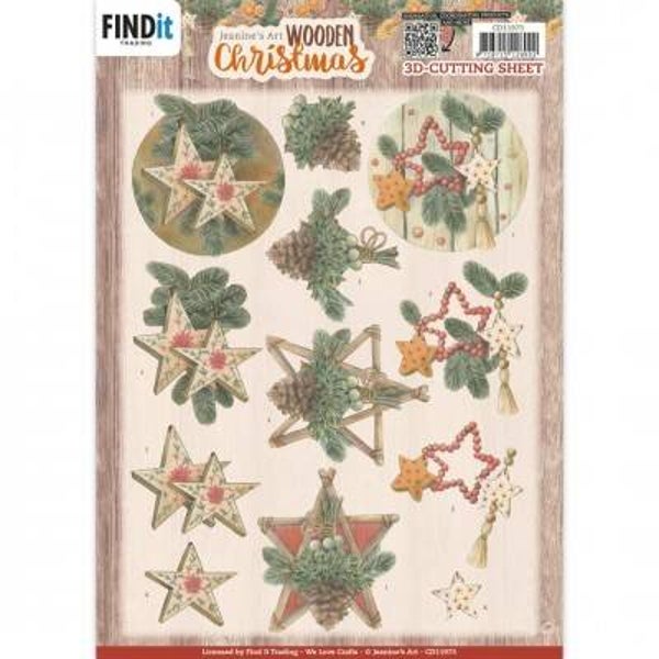 CD11973 wooden stars